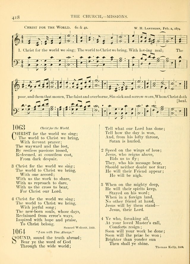 Hymns for the Sanctuary and Social Worship: with tunes page 422