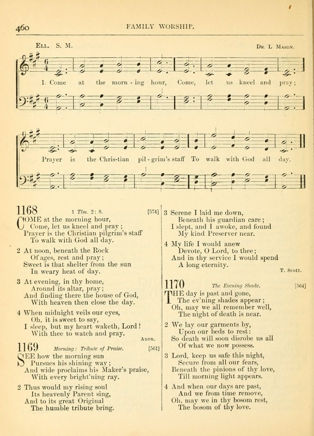 Hymns for the Sanctuary and Social Worship: with tunes page 464