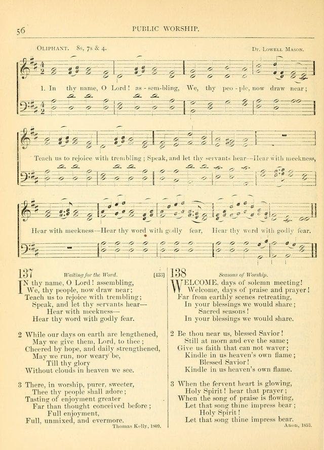 Hymns for the Sanctuary and Social Worship: with tunes page 58
