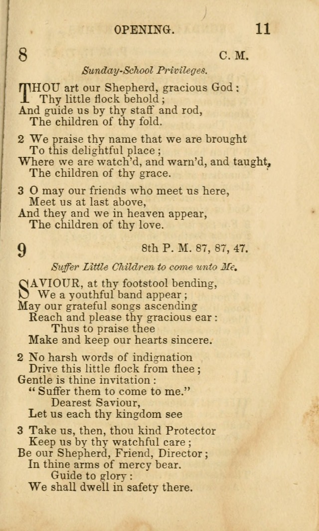 Hymns for Sunday Schools, Youth and Children page 11