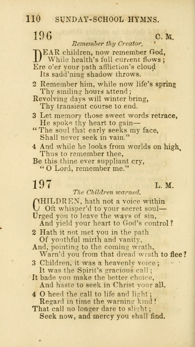 Hymns for Sunday Schools, Youth and Children page 112
