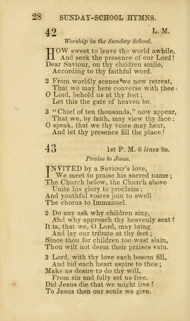 Hymns for Sunday Schools, Youth and Children page 28