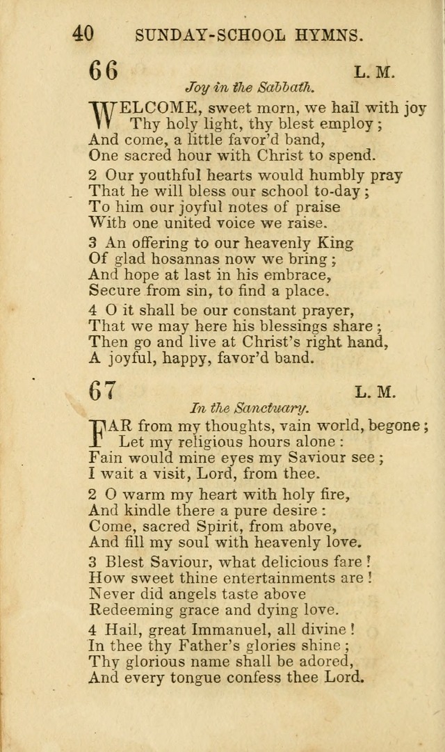 Hymns for Sunday Schools, Youth and Children page 40