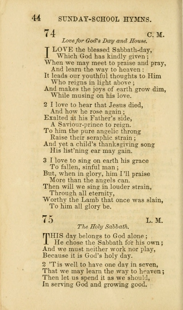 Hymns for Sunday Schools, Youth and Children page 44