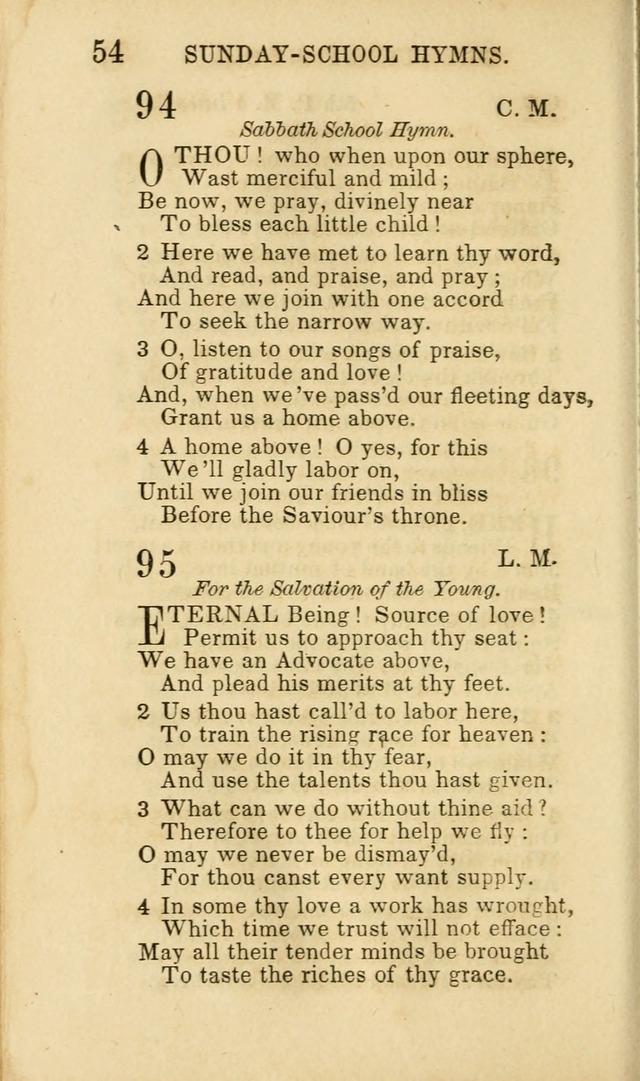 Hymns for Sunday Schools, Youth and Children page 54