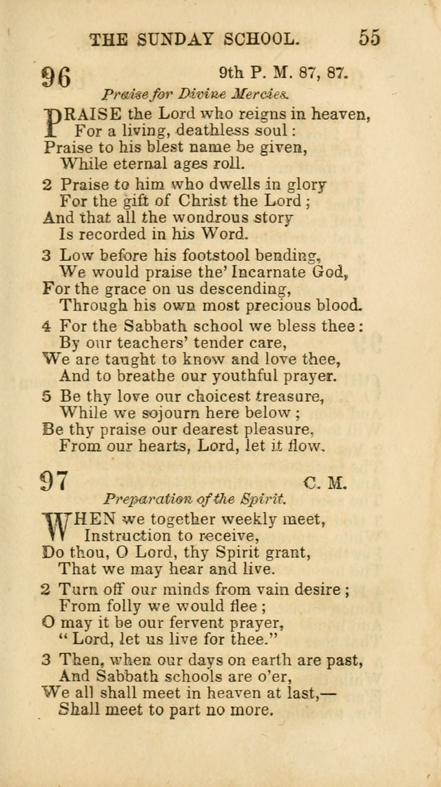 Hymns for Sunday Schools, Youth and Children page 55