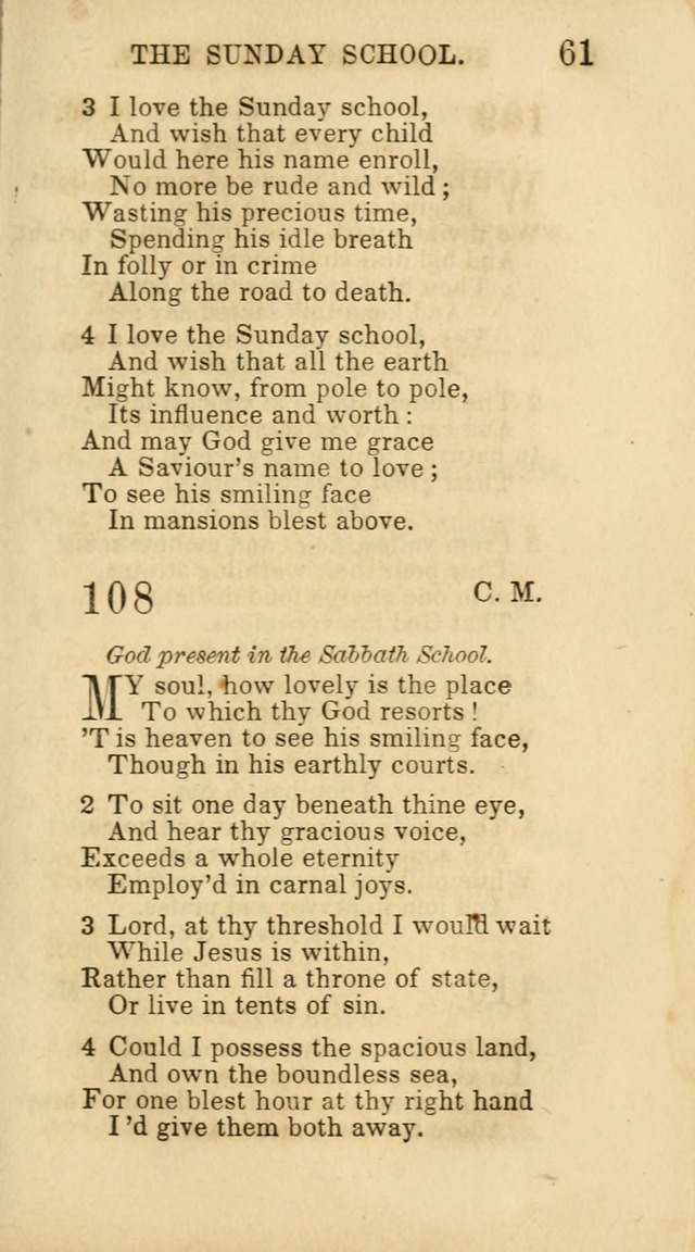 Hymns for Sunday Schools, Youth and Children page 61