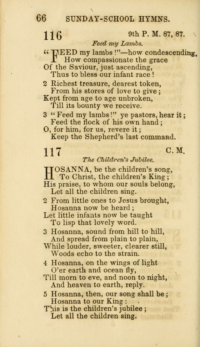 Hymns for Sunday Schools, Youth and Children page 66