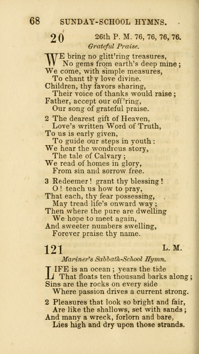 Hymns for Sunday Schools, Youth and Children page 68