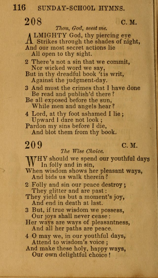 Hymns for Sunday Schools, Youth, and Children page 116