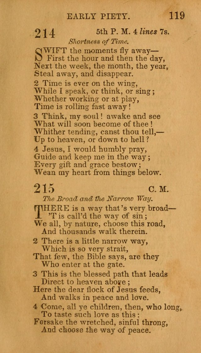 Hymns for Sunday Schools, Youth, and Children page 119