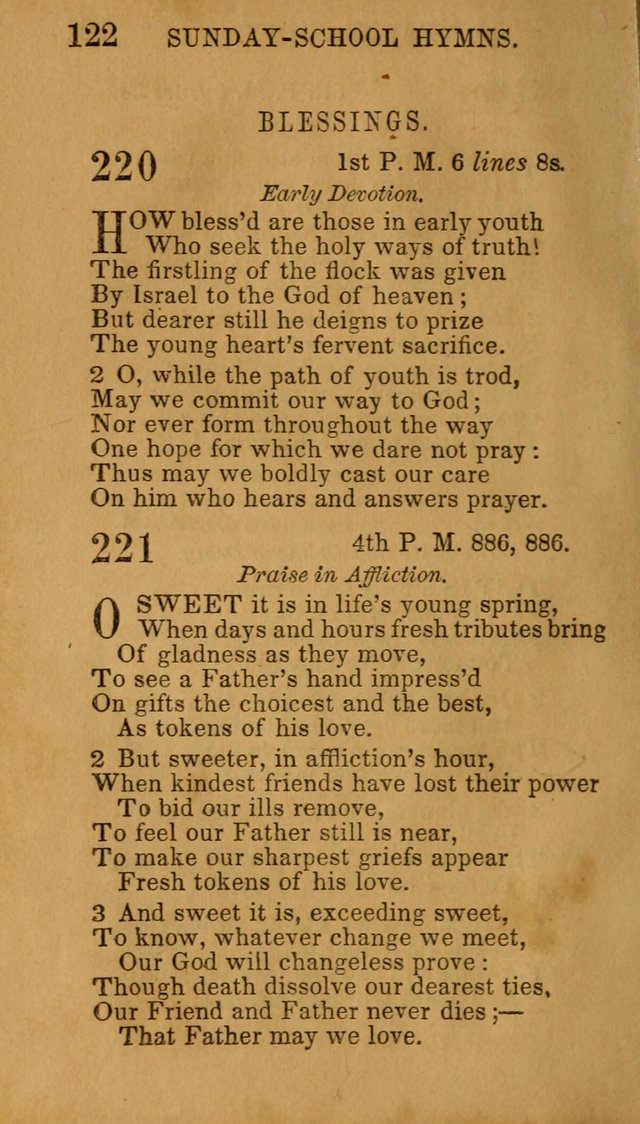 Hymns for Sunday Schools, Youth, and Children page 122