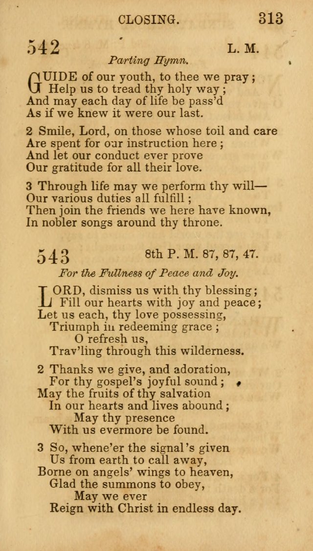 Hymns for Sunday Schools, Youth, and Children page 319