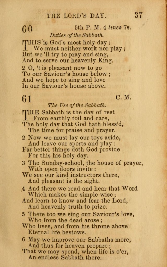 Hymns for Sunday Schools, Youth, and Children page 37