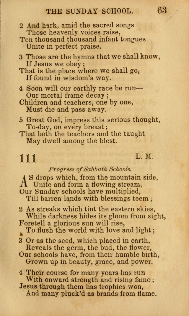 Hymns for Sunday Schools, Youth, and Children page 63