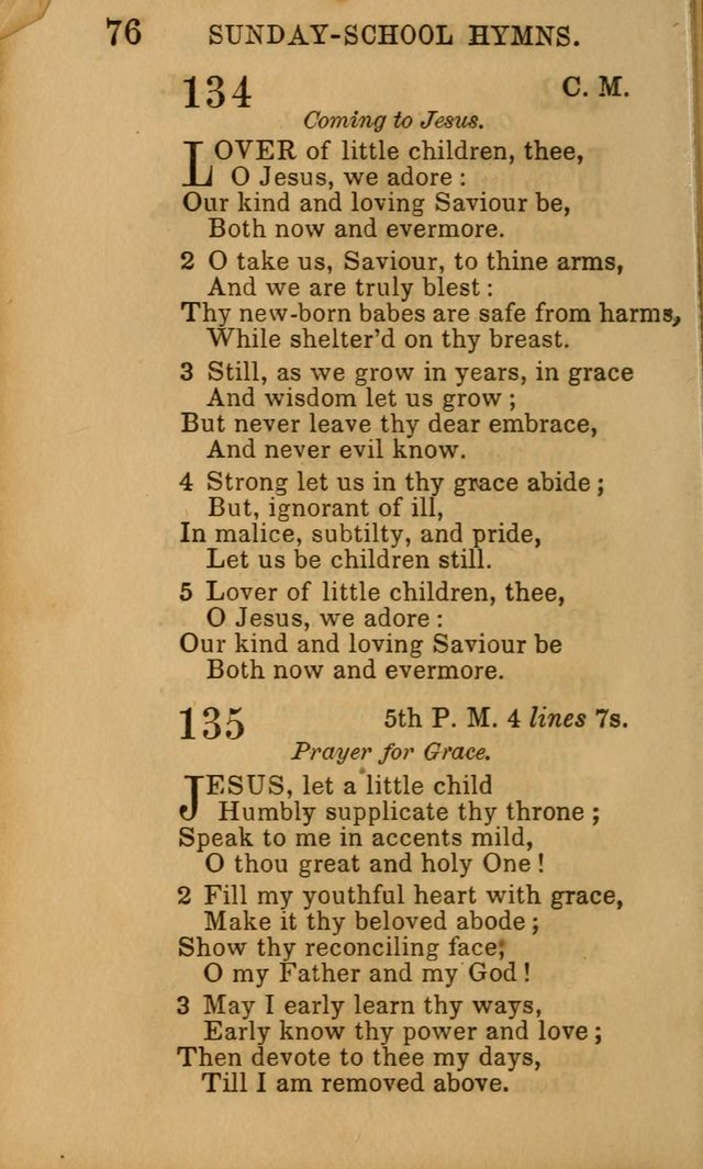 Hymns for Sunday Schools, Youth, and Children page 76
