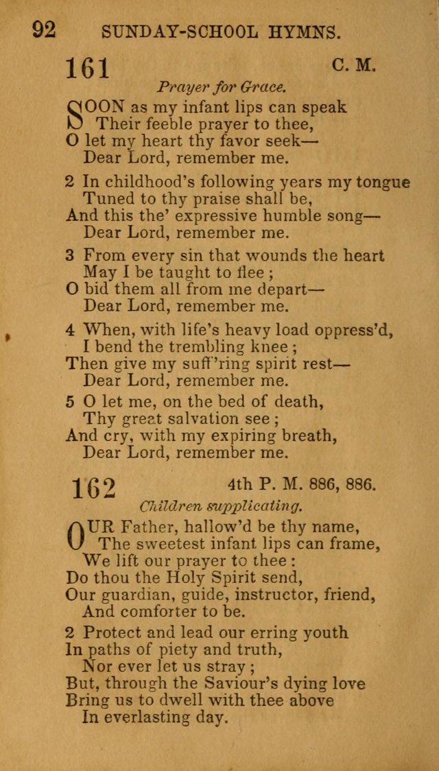 Hymns for Sunday Schools, Youth, and Children page 92