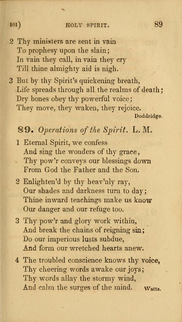 Hymns for Social Worship: selected from Watts, Doddridge, Newton, Cowper, Steele and others page 101