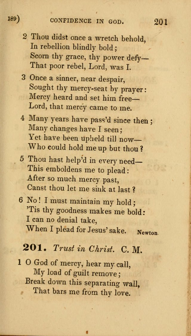 Hymns for Social Worship: selected from Watts, Doddridge, Newton, Cowper, Steele and others page 189