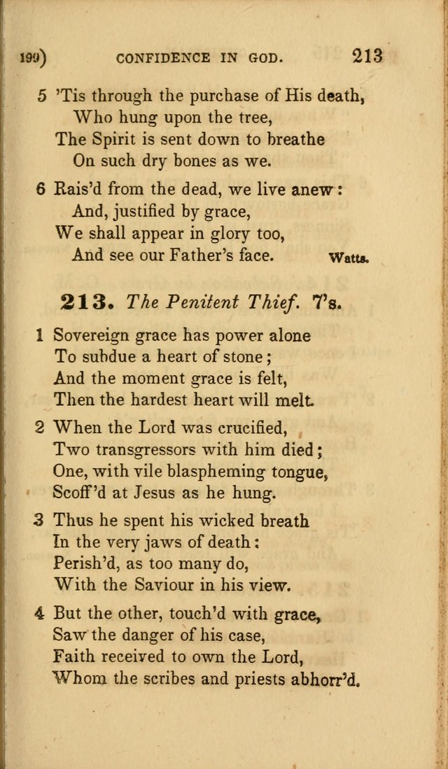 Hymns for Social Worship: selected from Watts, Doddridge, Newton, Cowper, Steele and others page 199