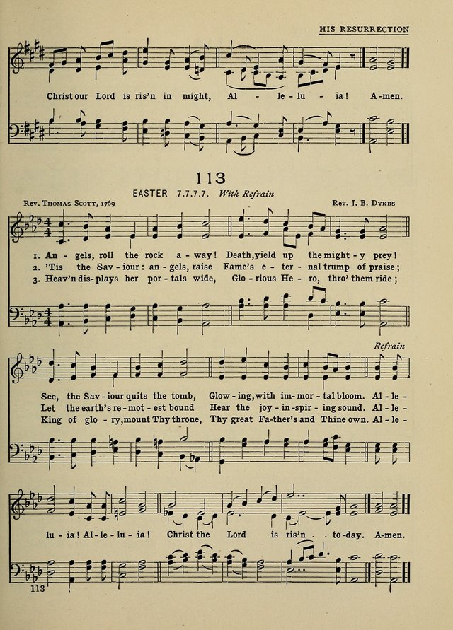 Hymns and Tunes for Schools page 113