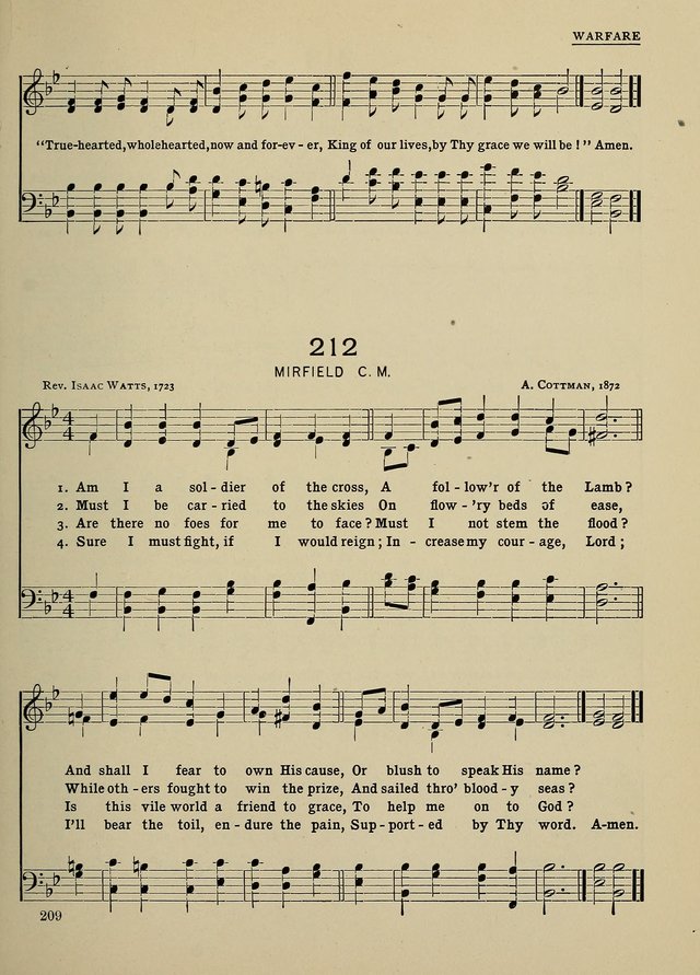 Hymns and Tunes for Schools page 209
