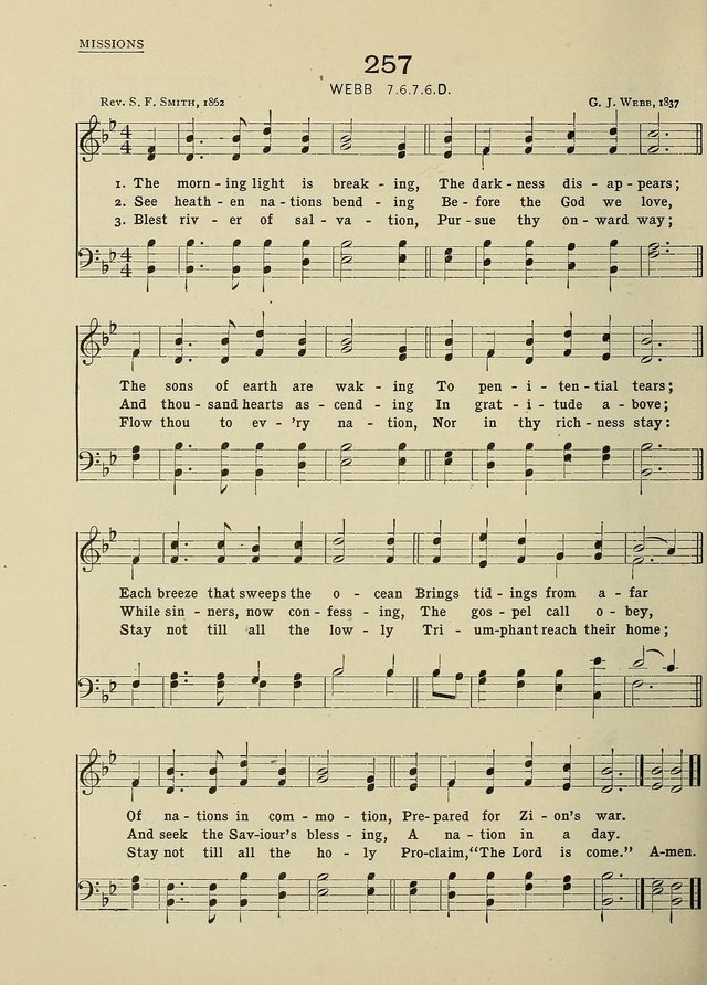Hymns and Tunes for Schools page 252