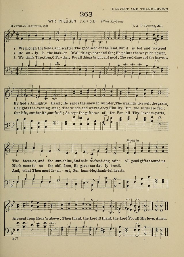 Hymns and Tunes for Schools page 257