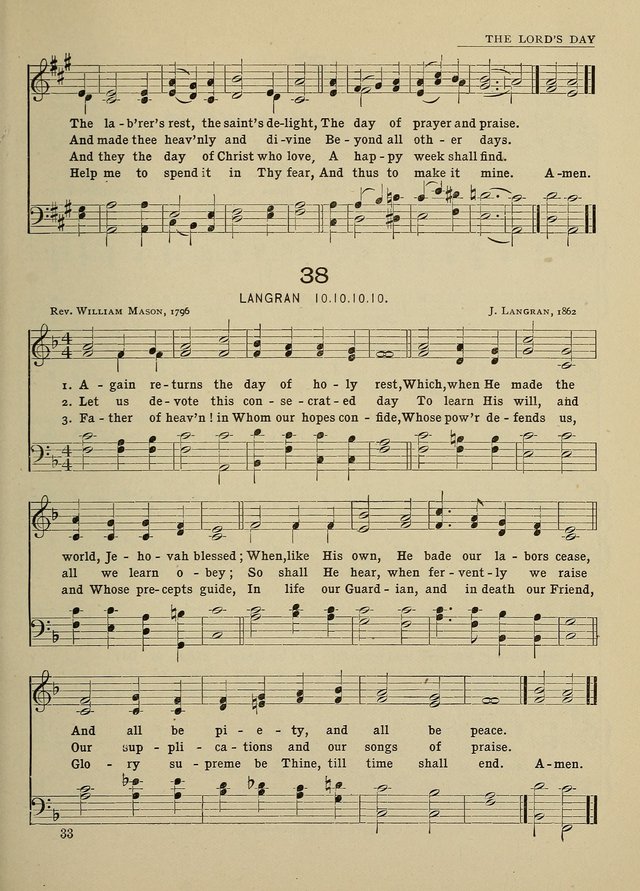 Hymns and Tunes for Schools page 33