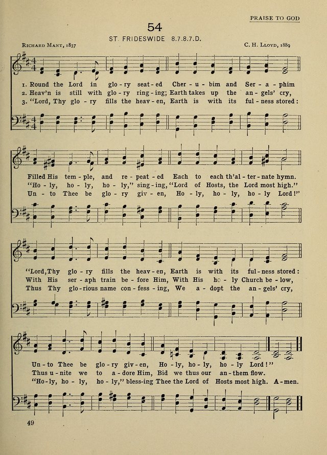Hymns and Tunes for Schools page 49