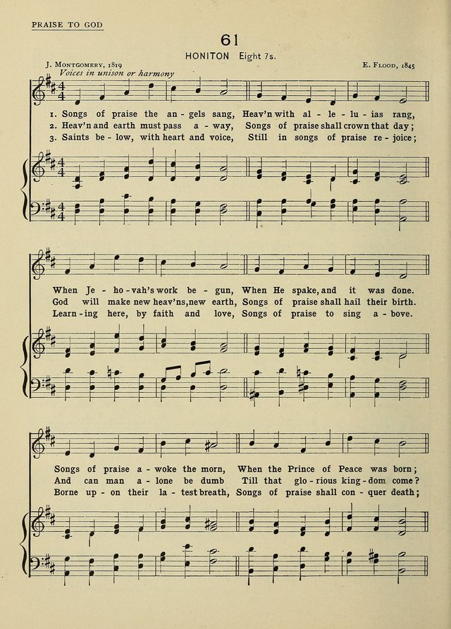 Hymns and Tunes for Schools page 56