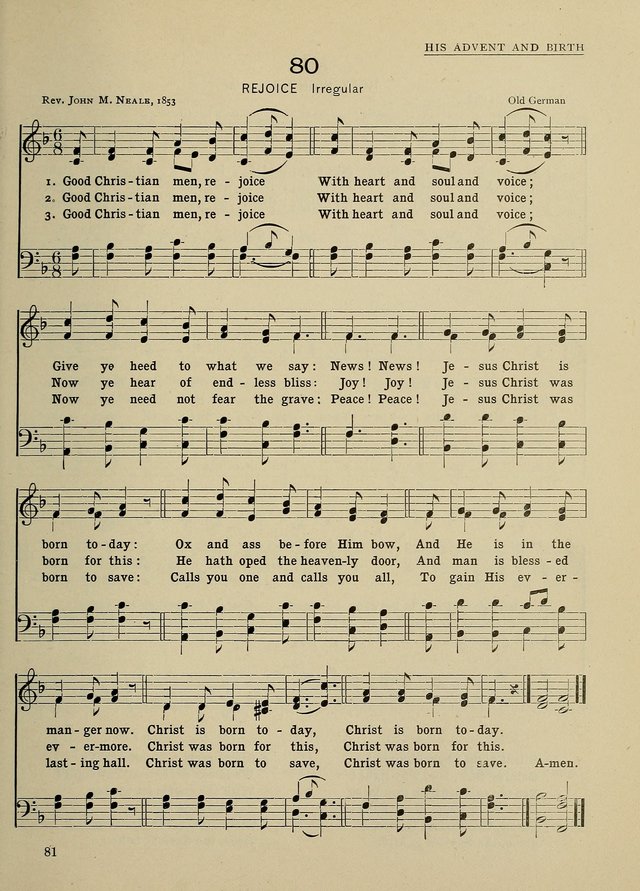 Hymns and Tunes for Schools page 81