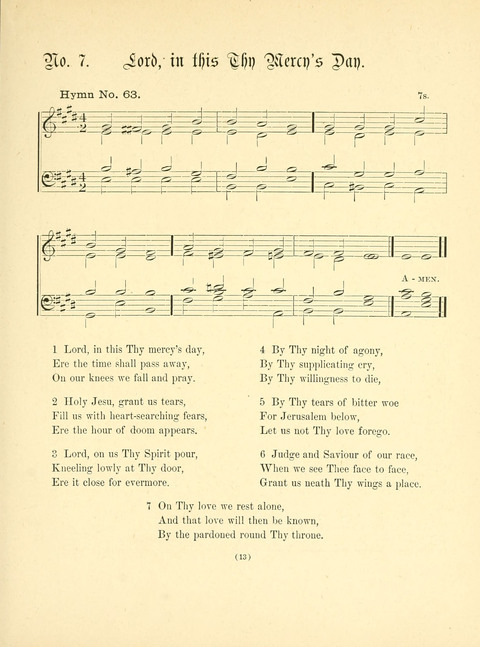 Hymn Tunes: being further contributions to the hymnody of the church page 13