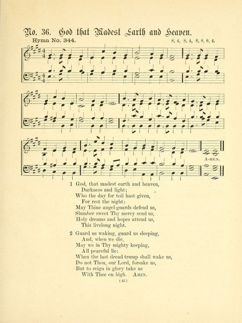 Hymn Tunes: being further contributions to the hymnody of the church page 43