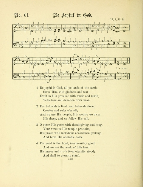 Hymn Tunes: being further contributions to the hymnody of the church page 68