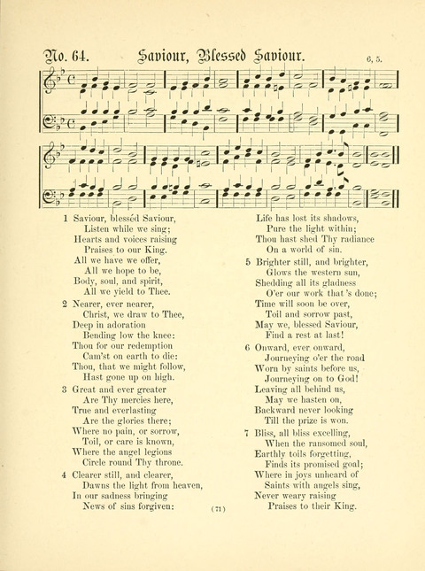 Hymn Tunes: being further contributions to the hymnody of the church page 71