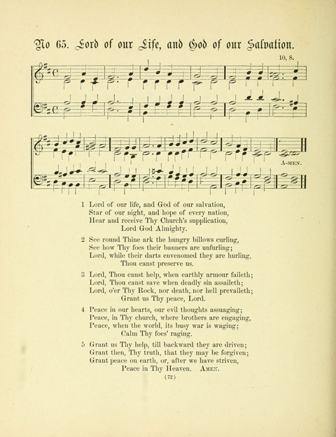 Hymn Tunes: being further contributions to the hymnody of the church page 72