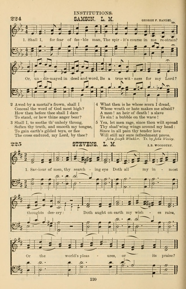 Hymn and Tune Book of the Methodist Episcopal Church, South (Round Note Ed.) page 120