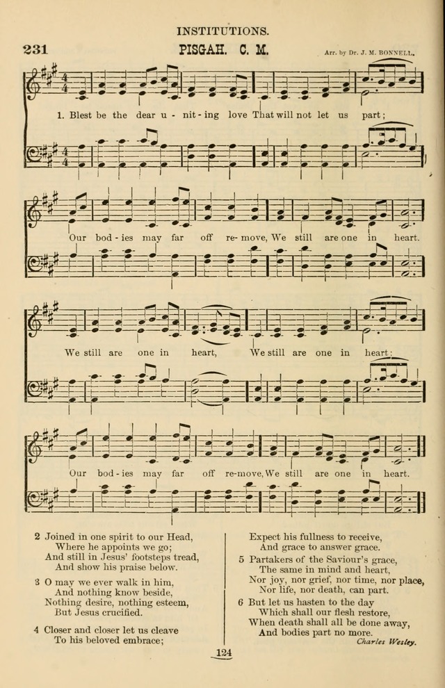 Hymn and Tune Book of the Methodist Episcopal Church, South (Round Note Ed.) page 124