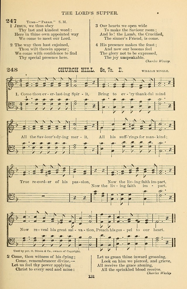 Hymn and Tune Book of the Methodist Episcopal Church, South (Round Note Ed.) page 131