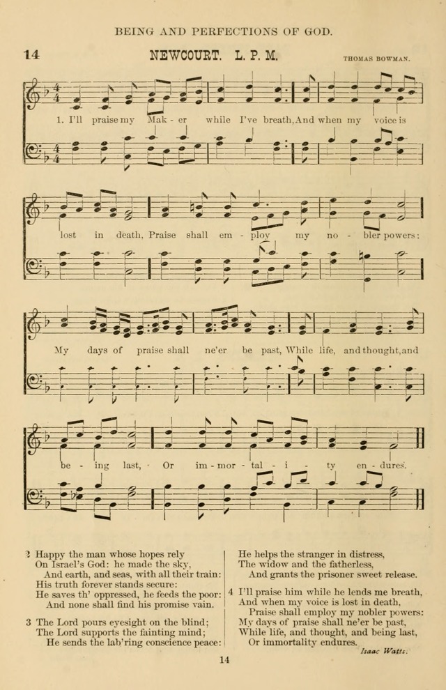 Hymn and Tune Book of the Methodist Episcopal Church, South (Round Note Ed.) page 14