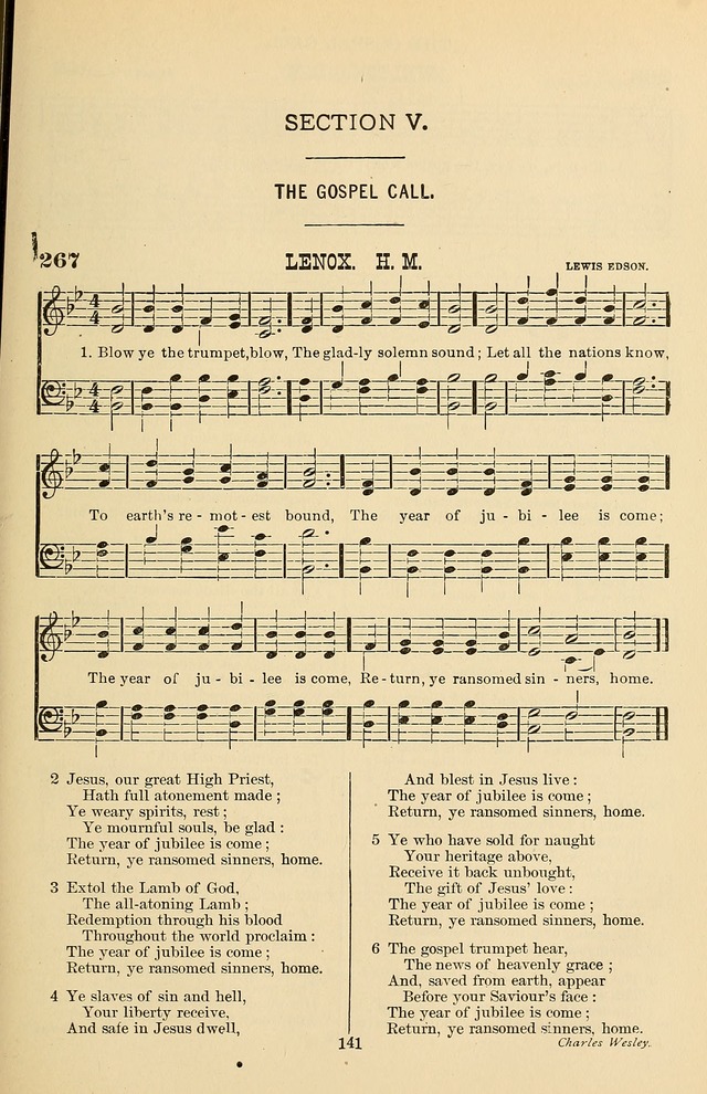 Hymn and Tune Book of the Methodist Episcopal Church, South (Round Note Ed.) page 141