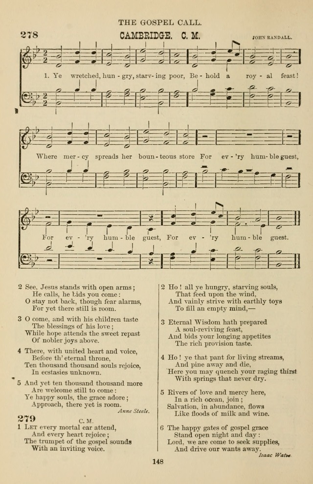 Hymn and Tune Book of the Methodist Episcopal Church, South (Round Note Ed.) page 148