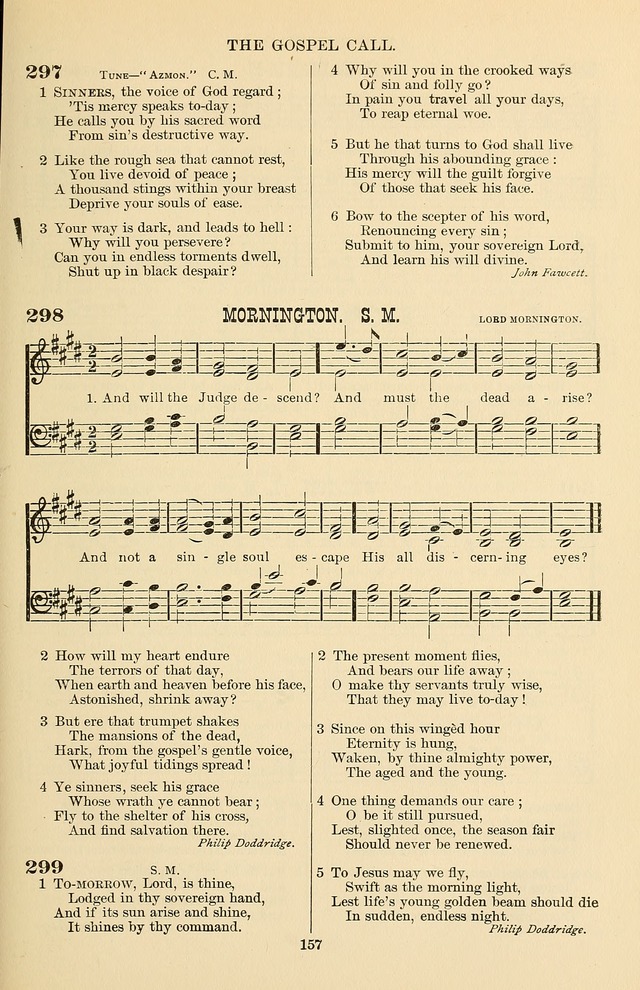 Hymn and Tune Book of the Methodist Episcopal Church, South (Round Note Ed.) page 157