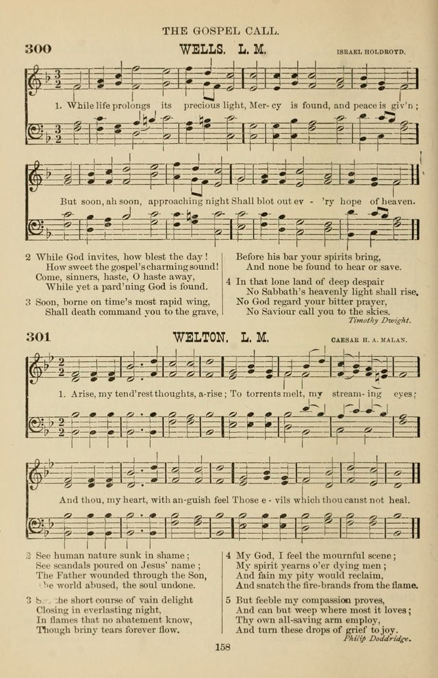 Hymn and Tune Book of the Methodist Episcopal Church, South (Round Note Ed.) page 158
