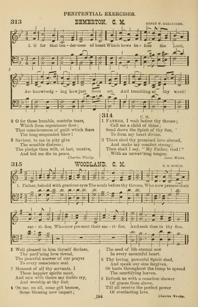 Hymn and Tune Book of the Methodist Episcopal Church, South (Round Note Ed.) page 164