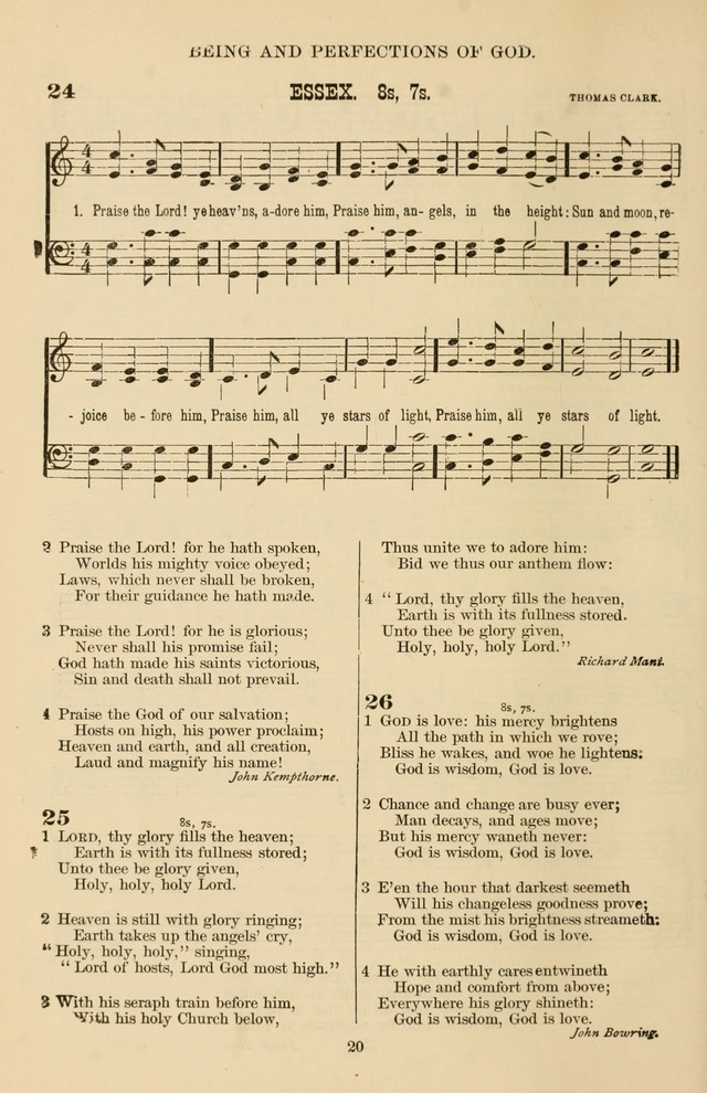 Hymn and Tune Book of the Methodist Episcopal Church, South (Round Note Ed.) page 20