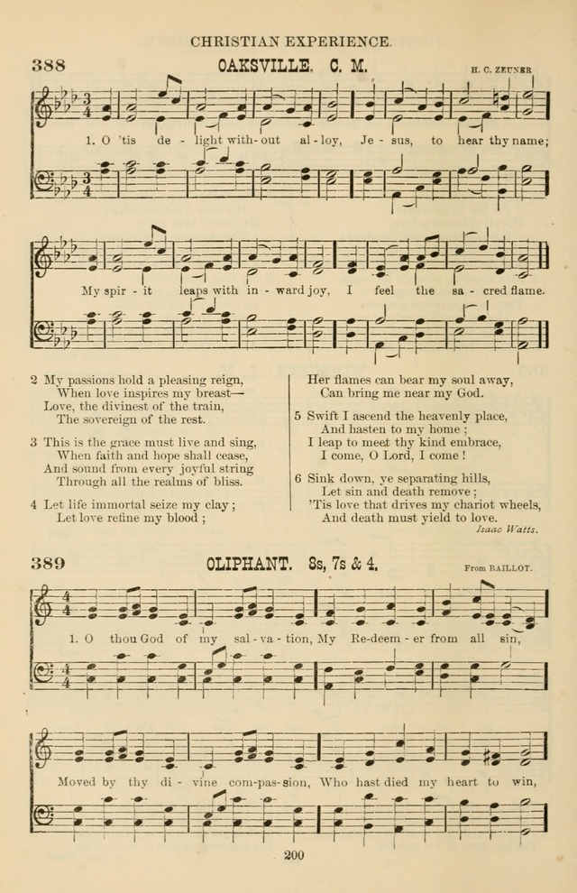 Hymn and Tune Book of the Methodist Episcopal Church, South (Round Note Ed.) page 200