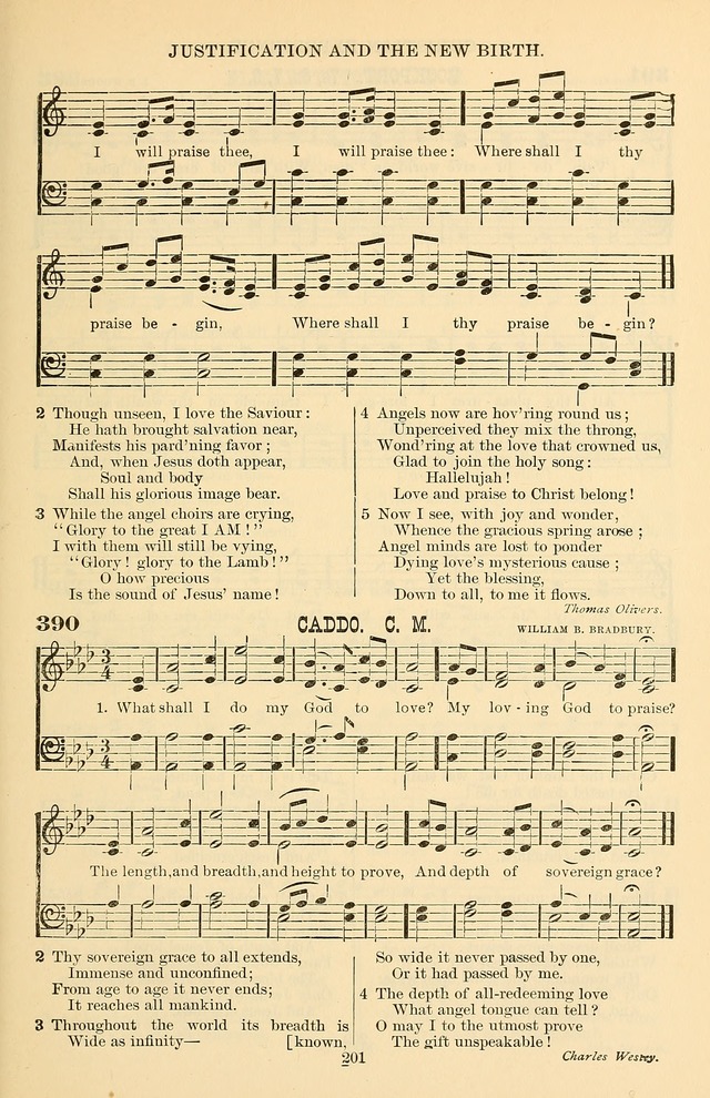 Hymn and Tune Book of the Methodist Episcopal Church, South (Round Note Ed.) page 201