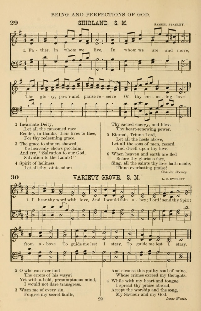 Hymn and Tune Book of the Methodist Episcopal Church, South (Round Note Ed.) page 22